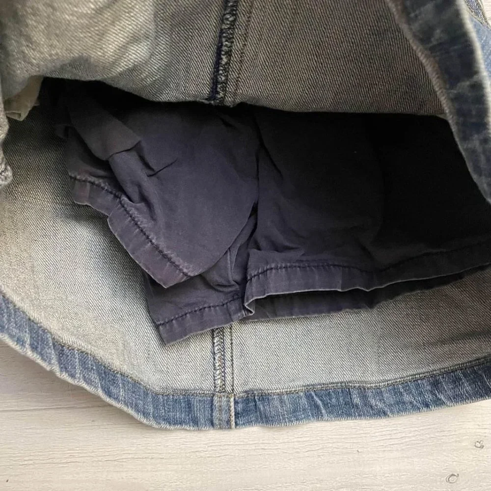 Gymboree‎ girls apple denim skort 8
